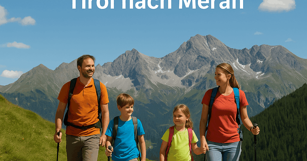 Alpenüberquerung für Familien, von Tirol nach Meran